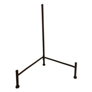 Adjustable Black Metal Display Stand – 18-Inch Foldable Tripod Easel for Art, Si
